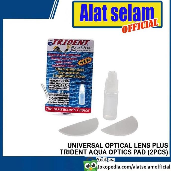 Universal Optical Lens Trident Lensa Plus Scuba Diving Mask Aqua Optic