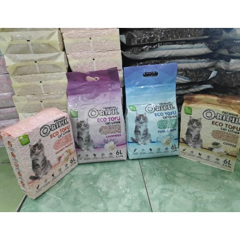 PASIR ORIFIL ECO TOFU CAT 6LITTER / PASIR SOYA / PASIR TOFU RB12
