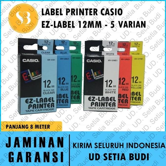 

TERBARU - CASIO EZ-Label 12mm Tape Asli