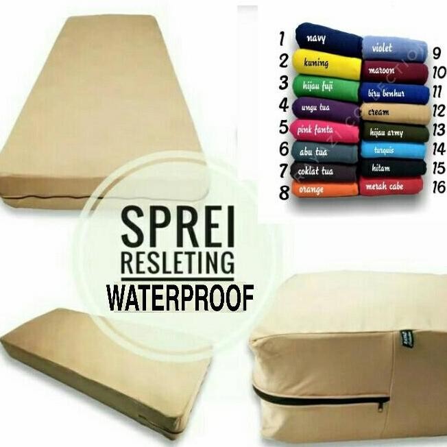Sprei resleting waterproof polos tinggi 15
