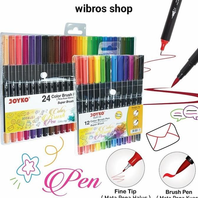 

Sale Color Brush Pen Pena Kuas Warna Joyko Clp-13
