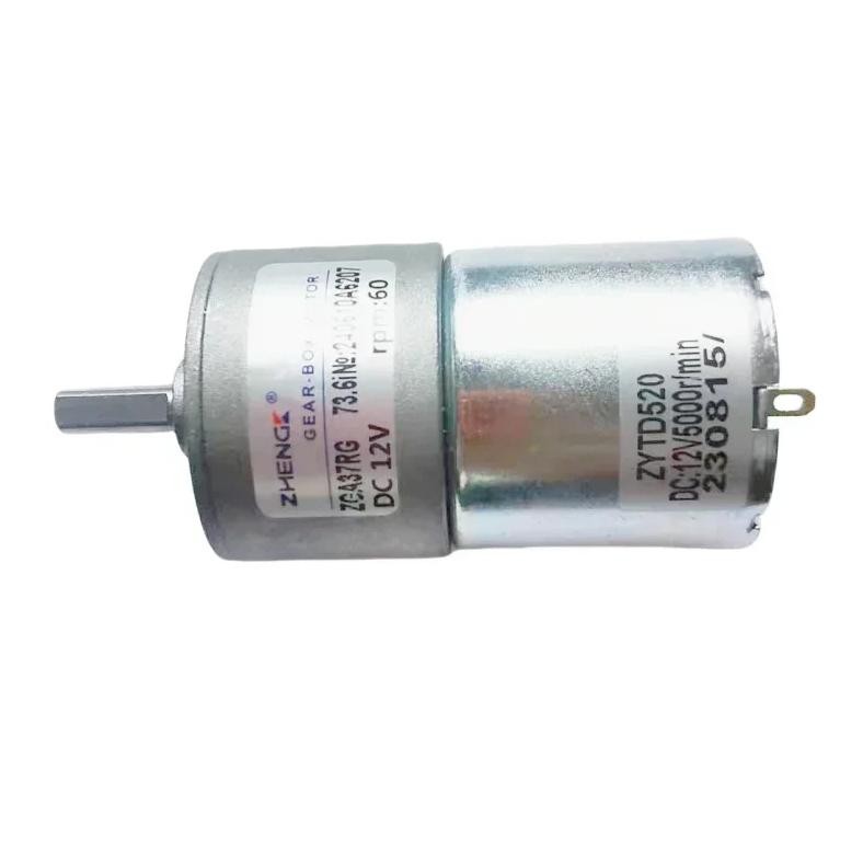 Zga37Rg Dc Motor 12V 24V Dc Gear Motor 2.5Rpm/5Rpm/10Rpm/50Rpm/100Rpm/150Rpm/200Rpm/300Rpm/550Rpm/10