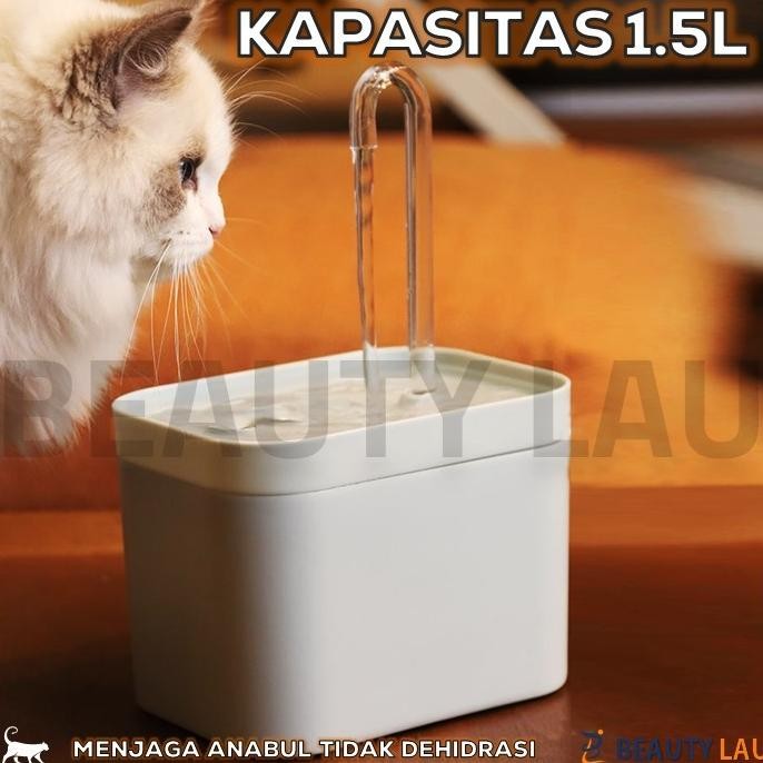 Water Fountain Kucing Dispenser Kucing Tempat Minum Kucing Air Mancur