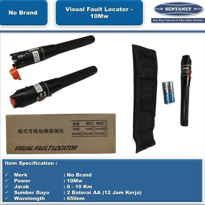 Vfl Senter Laser Fiber Optik 10Mw New Stok