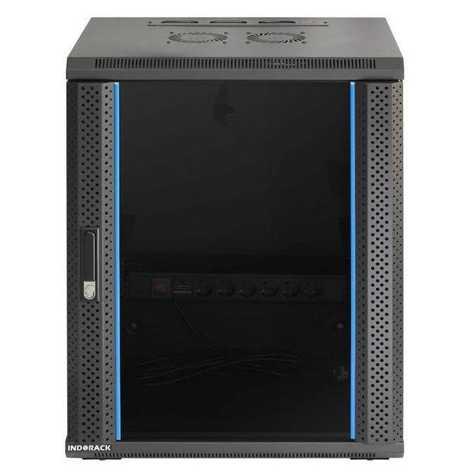 Indorack Wallmount Rack Wir4515S Single Door Rack Server 15U New Stok