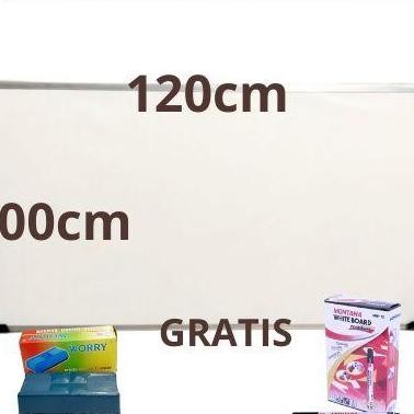 

Papan Tulis Whiteboard 100 X 120 Cm Free Spidol Dan Penghapus