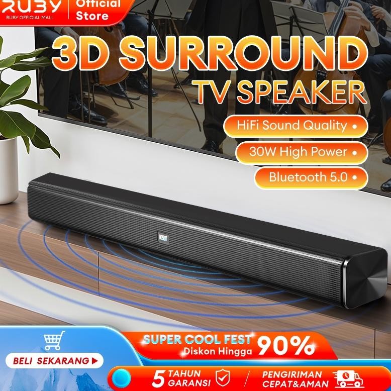 Soundbar TV Super Bass Soundbar Polytron Subwoofer Portable Speaker Subwoofer Bluetooth Home Theater