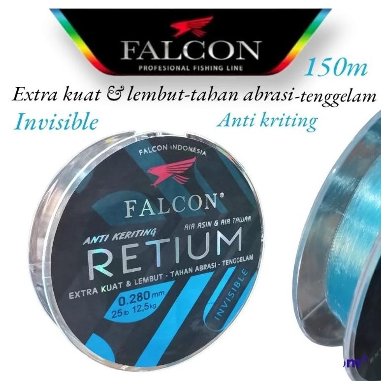 SENAR FALCON RETIUM 150 METER SENAR PANCING NILON GALATAMA GALAPUNG