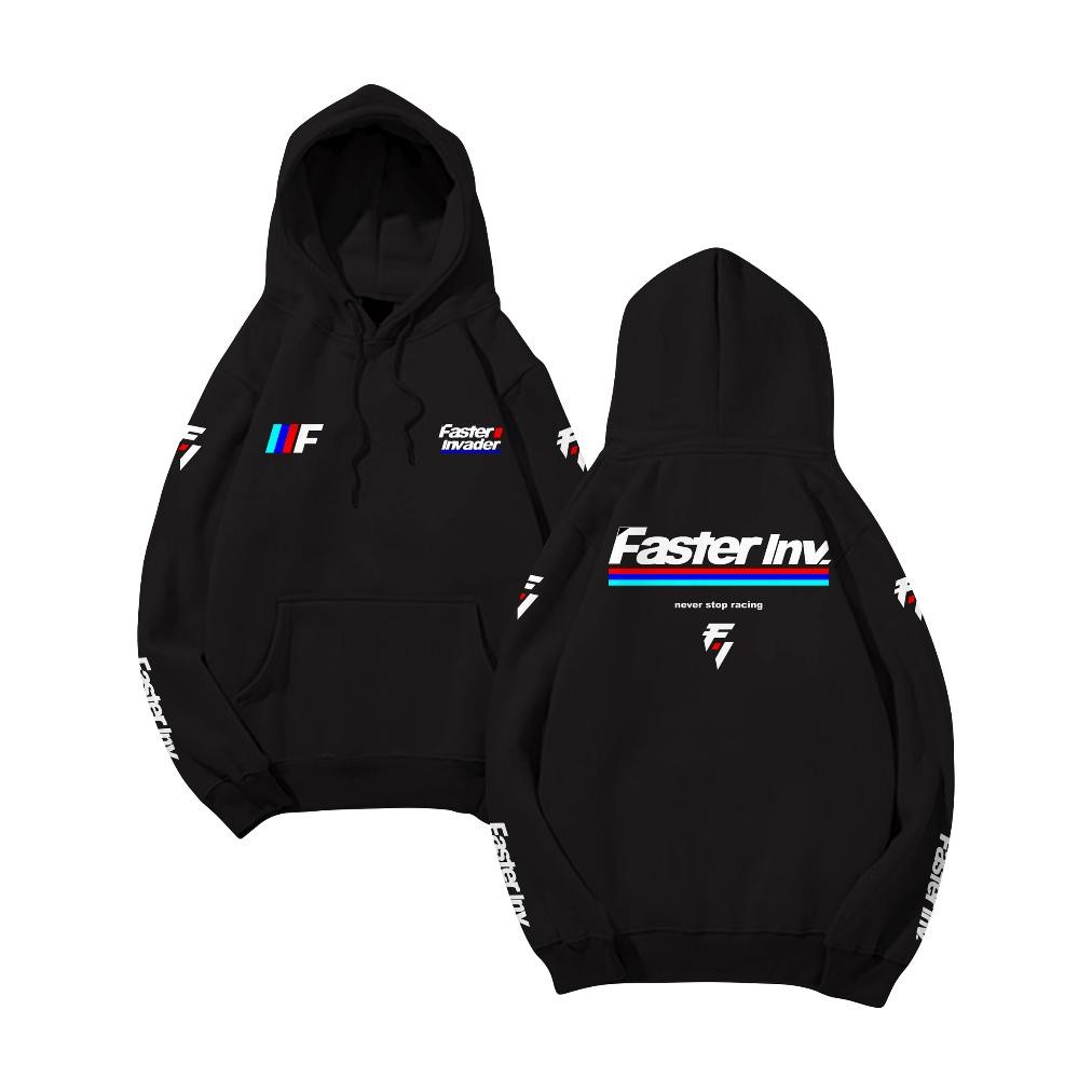 Promo Hoodie Faster Invader Atasan Distro Pria Sweater Hodie Racing Pria Jumper Racing Distro Keren