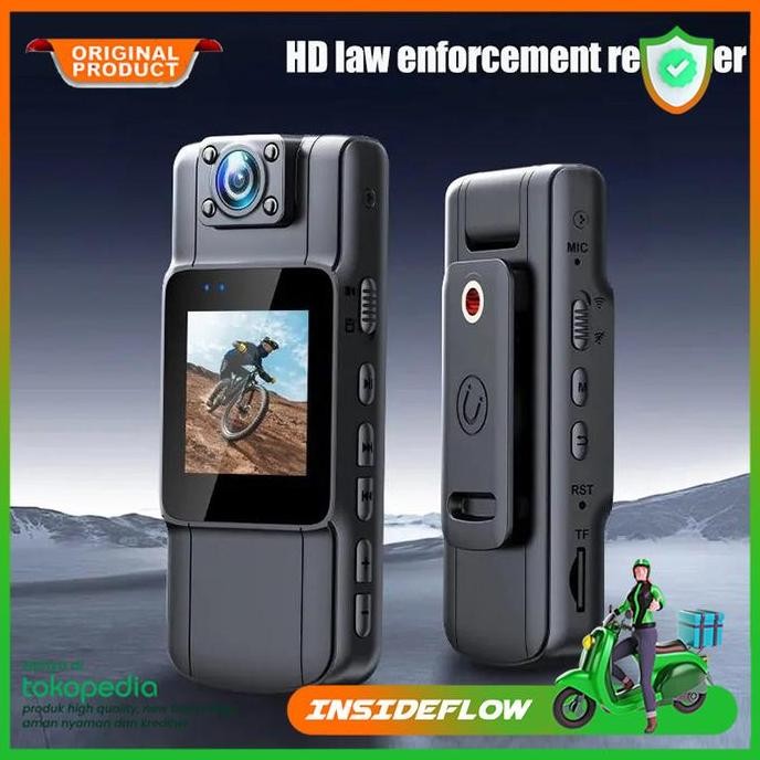 KAMERA MINI BODY CAM ACTION CAMERA TERSEMBUNYI NIGHT VISION HD 1080P
