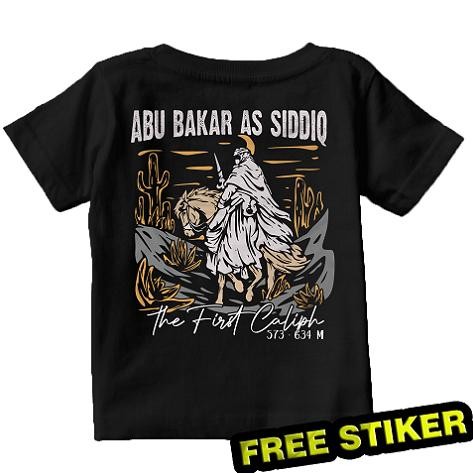 Promo Kaos Dakwah Islam Abu Bakar As Siddiq Kaos Khalifah Anak Katun Combat