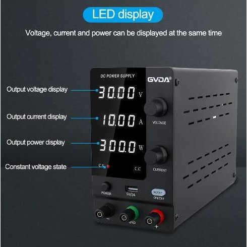 TERBARU - GVDA Power Supply Stabilizer DC Adjustable Regulated Switch