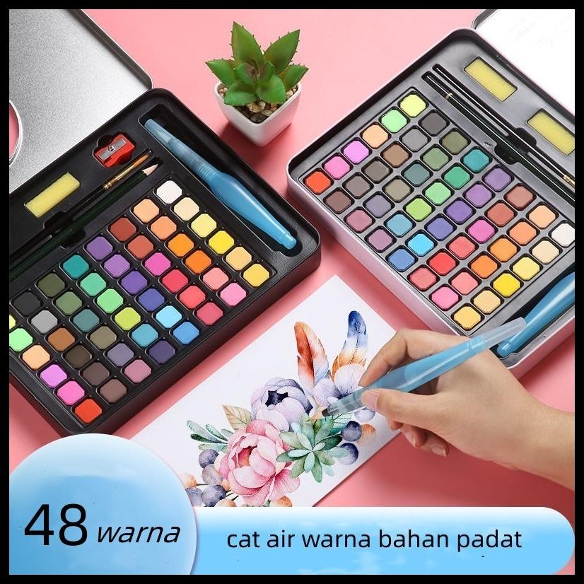 

CAT AIR WATERCOLOR SET 36/48 WARNA WATER COLOR ALAT CAT AIR LUKIS SET (TERMASUK KUAS DAN KERTAS GAMBAR) SPIDOL WARNA CAT WARNA CAT POSTER MELUKIS ANAK SET CAT AKRILIK CAT AIR