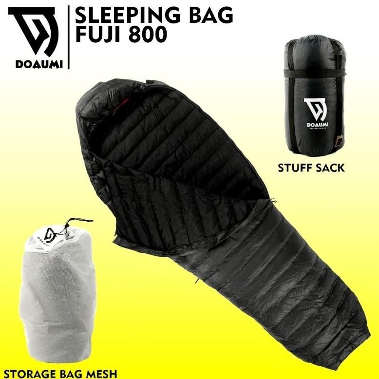 Sleeping Bag BULU ANGSA DOAUMI FUJI 800 Ultralight Goose Down Kantong Tidur Gunung Outdoor Hiking Ca