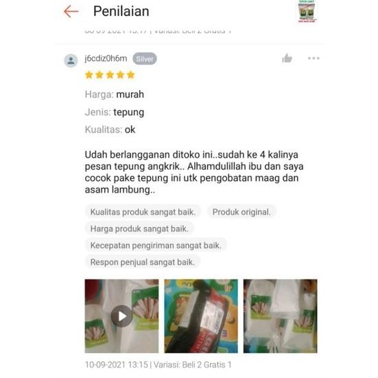 

Paket Pati Asam Lambung/Tepung Garut dan Gula Aren Semut Murni 250/250 Gram SV13