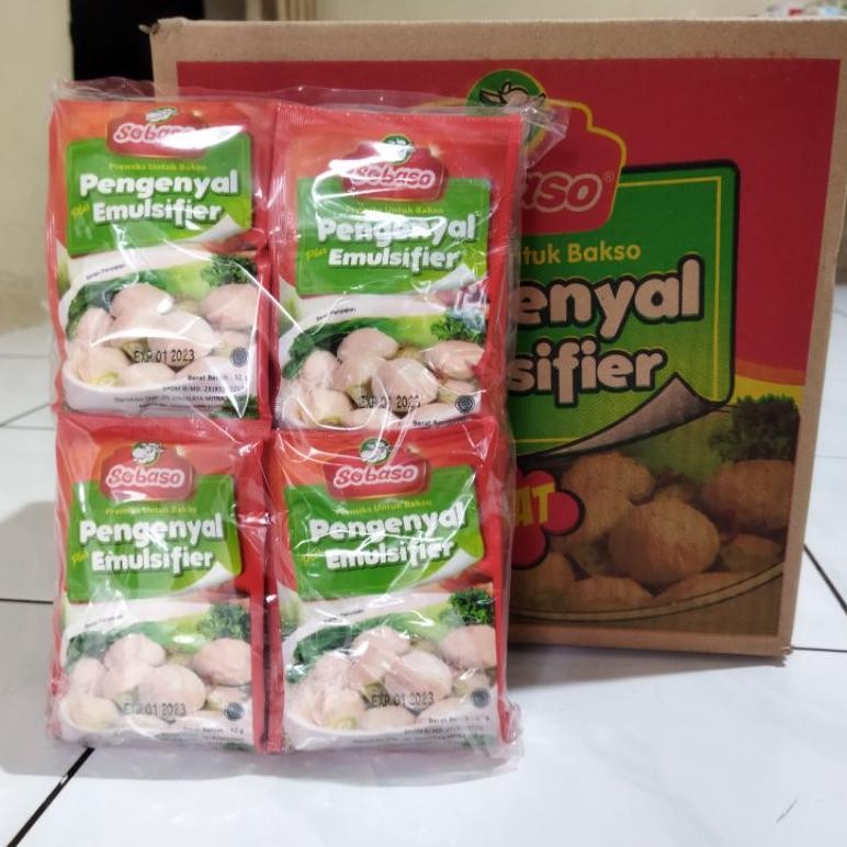 

1 Dus Tepung Pengenyal Emulsifier Bakso SOBASO (Isi 120 Pcs) SV