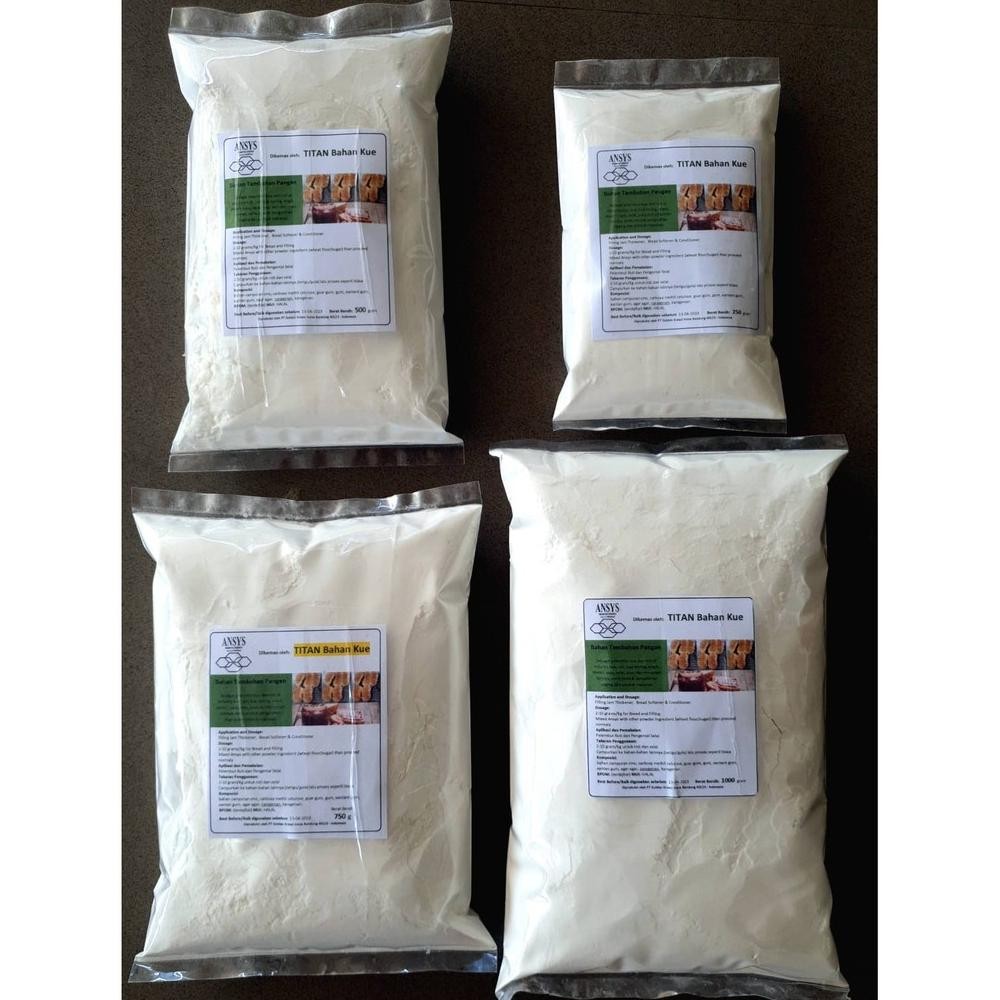 

ANSYS Bahan Tambahan Untuk Pelembut Kue dan Roti Kemasan Repack 250 Gram SV