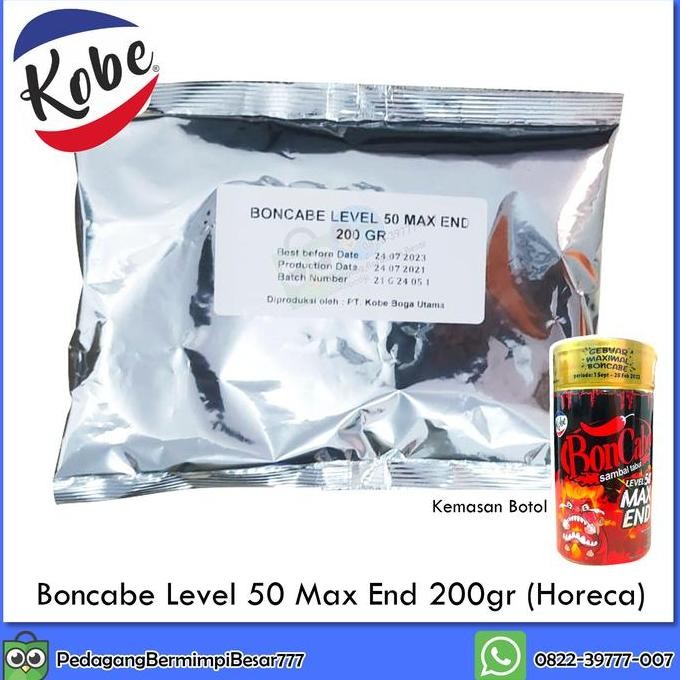 

Boncabe Level 50 Max End 200gr | Sambal Tabur | Cabe Bubuk Pedas PS