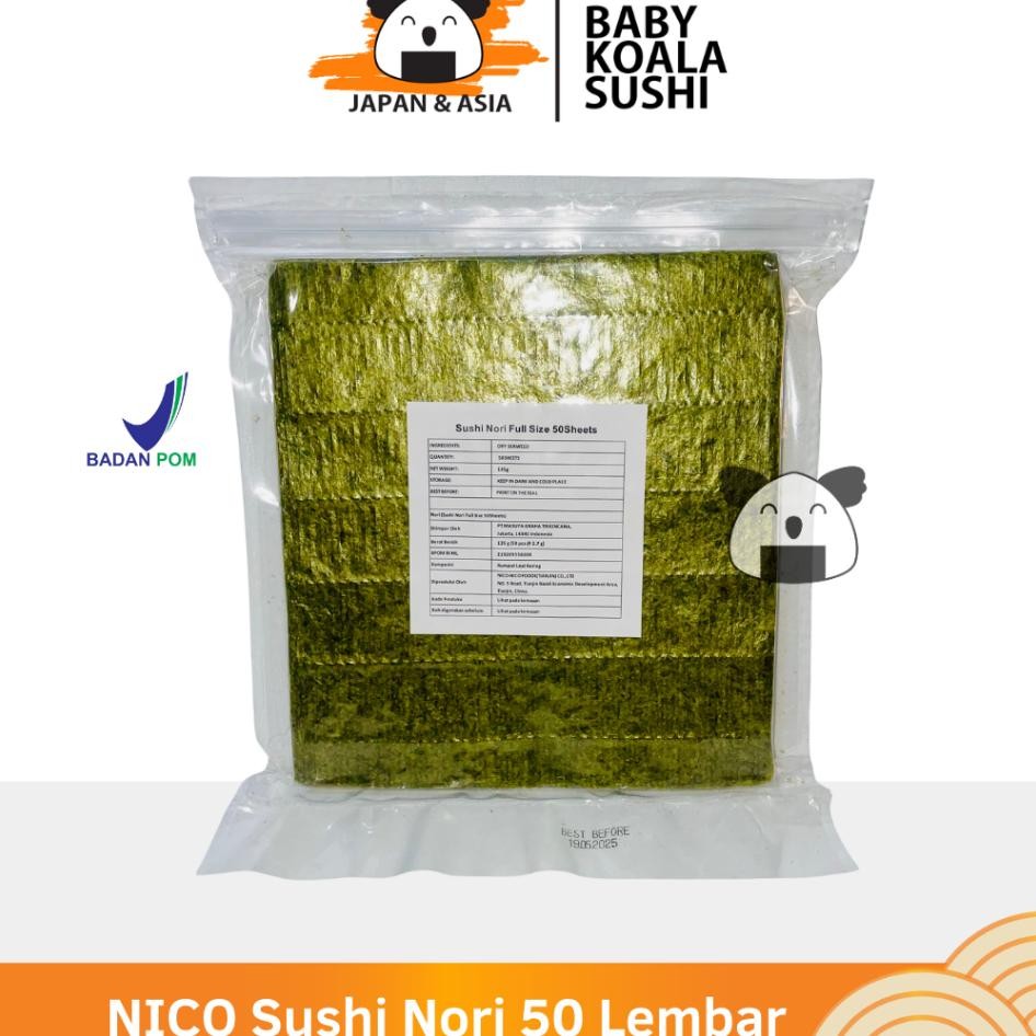 

Nico Sushi N Rumput Laut Full Size 50 S N Gimbab Lembar Rumput Laut