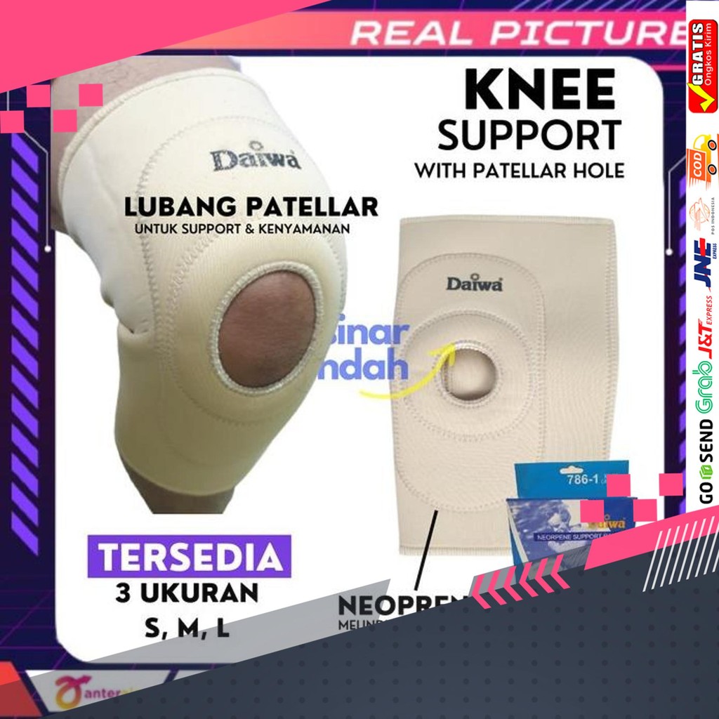 New Alat Terapi Deker Lutut Premium Knee Support Brace Pelindung Lari - Penahan Lutut