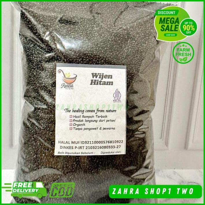 

WIJEN HITAM BLACK SESAME SEED 250 GRAM - REMPAH BU RISMA BEST PRODUK