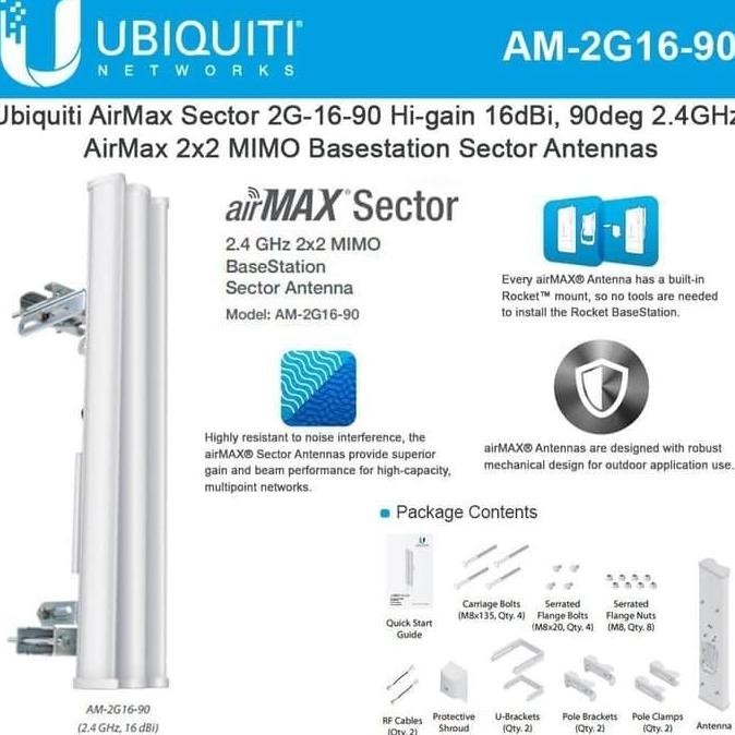 Ubiquiti Antena Sectoral Am-2G16-90 New Stok