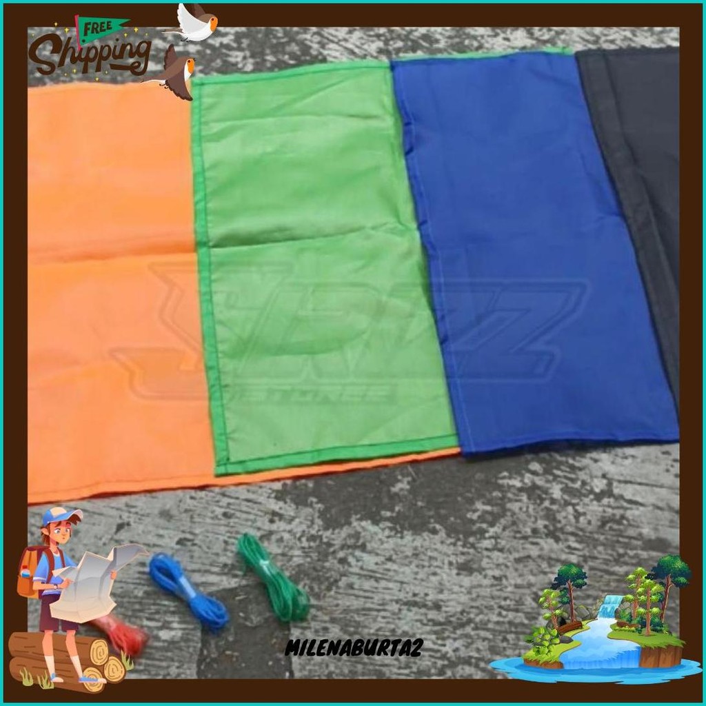 Terpal Kain Waterproof Rc Wpl Pick Up + Tali Tambang Berbagai Pilihan Warna Siap Kirim
