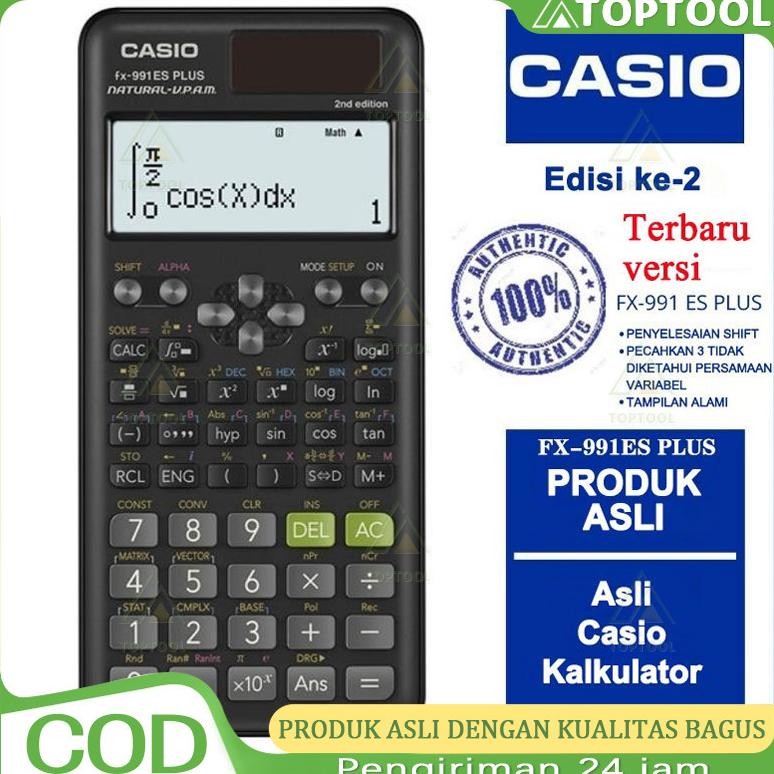 

Kalkulator Scientific Casio Ilmiah FX-991EX/991ES-Plus Calculator Scientific Casio Kalkulator Casio Scientific 417 Fungsi/Dua Sumber Tenaga Baterai Dan Tenaga Matahari/40 Konstanta Rumus