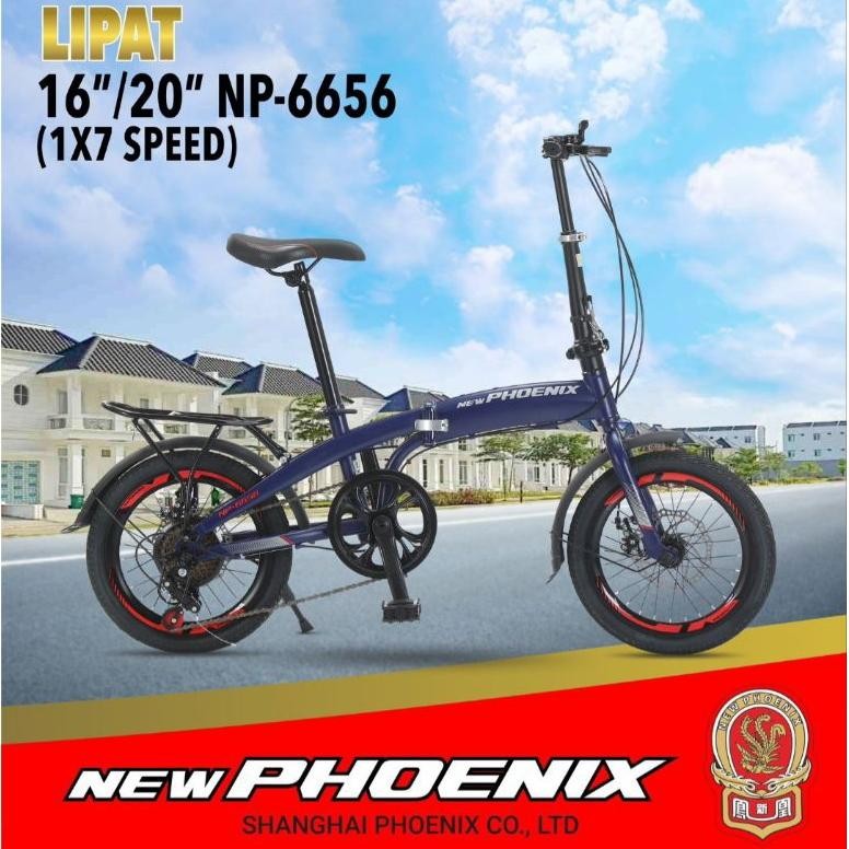 SEPEDA LIPAT PHOENIX 20 INCH CAKRAM TERBARU HARGA PROMO