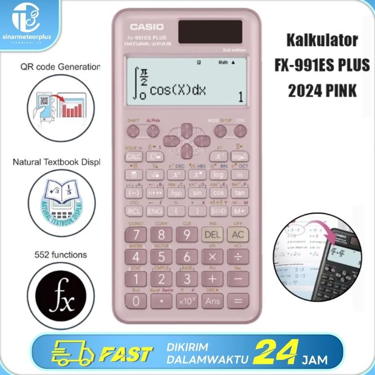 

Kalkulator Scientific Casio Ilmiah FX-991EX/991ES-Plus Calculator Scientific Casio Kalkulator Casio Scientific 417 Fungsi/Dua Sumber Tenaga Baterai Dan Tenaga Matahari/40 Konstanta Rumus