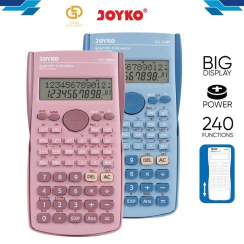 

Scientific Calculator Kalkulator Ilmiah Joyko CC-23BP 240 Functions