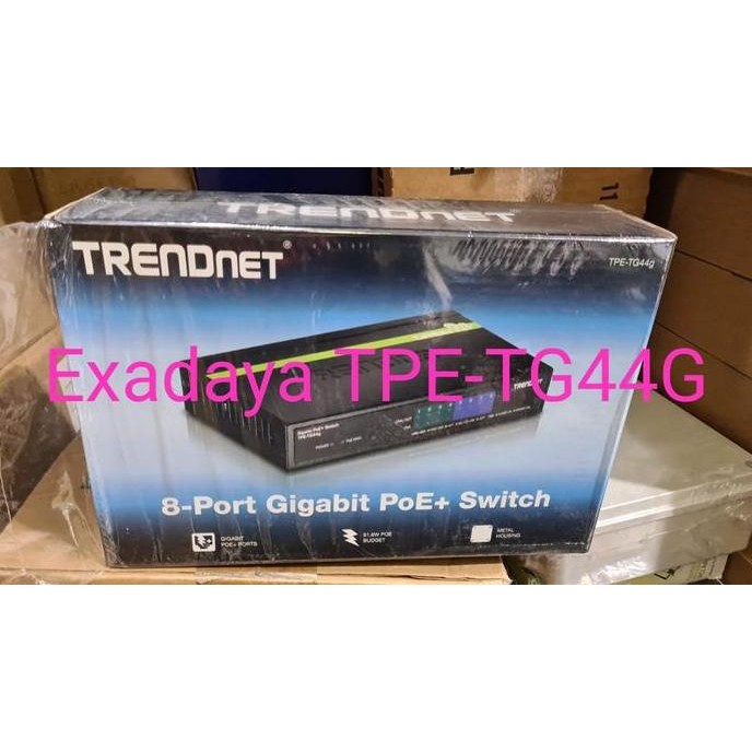 Trendnet Tpe-Tg44G (Poe+) 8-Port Gigabit Poe Switch (4 Port Gigabit New Stok