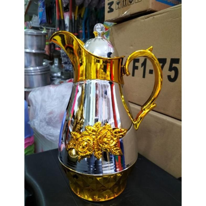 Heatshrin Teko Arab Emas 1L / Vacum Flask Arab Gk-61