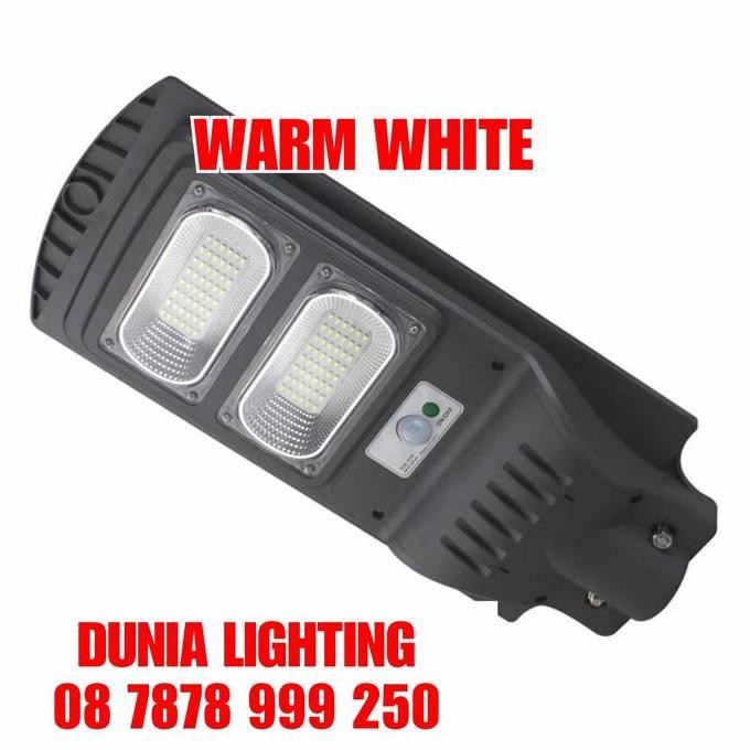 Lampu Jalan Led Tenaga Surya 60w KUNING Pju solar panel 60 watt 60watt
