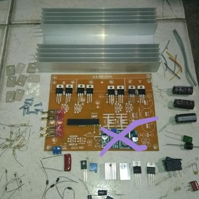 ready inverter egs002 pcb+komponen tampa board egs002