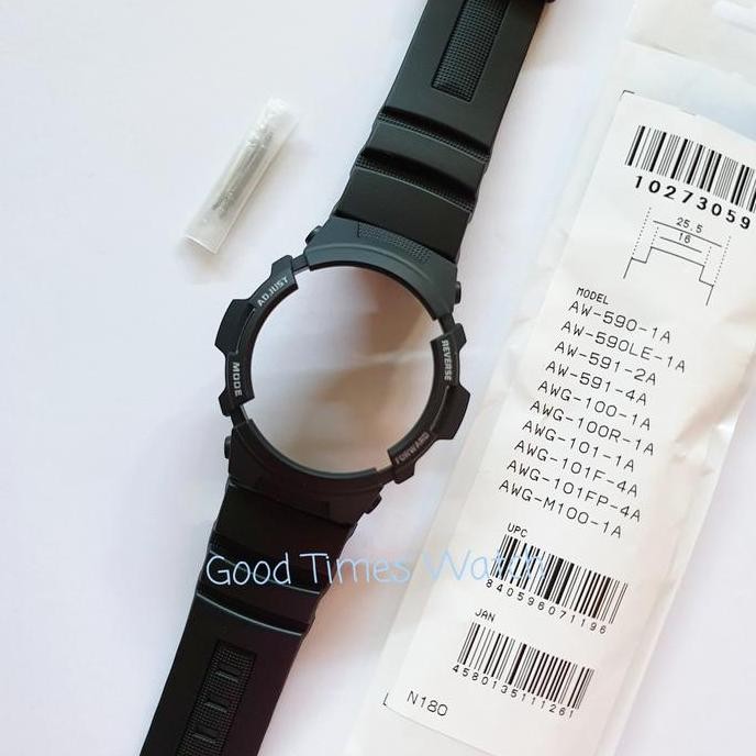 new  PAKET BEZEL STRAP G-SHOCK AW-590 AW-591 AWG-100 AWG-101 Casio Original