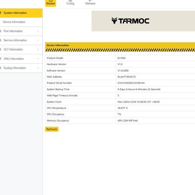 Hsgq E04L Epon Olt 4Pon 1G|Ftth Epon Olt 4 Pon New Stok