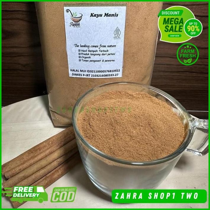 

KAYU MANIS BUBUK - CINNAMON POWDER 250 GRAM BEST PRODUK