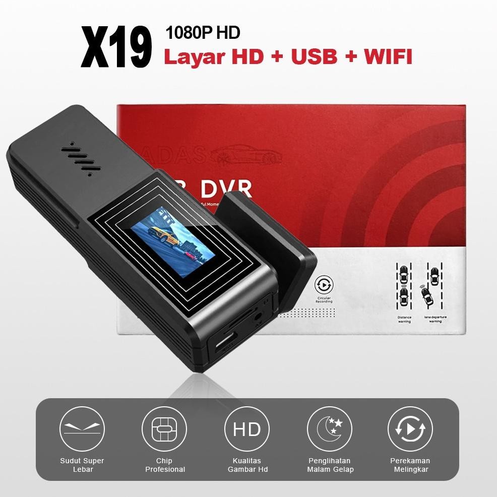 Dash Cam X19 Untuk android Mobil Night Vision, WiFi+USB, 1080P HD Kamera Mobil, Keamanan Parkir dan 