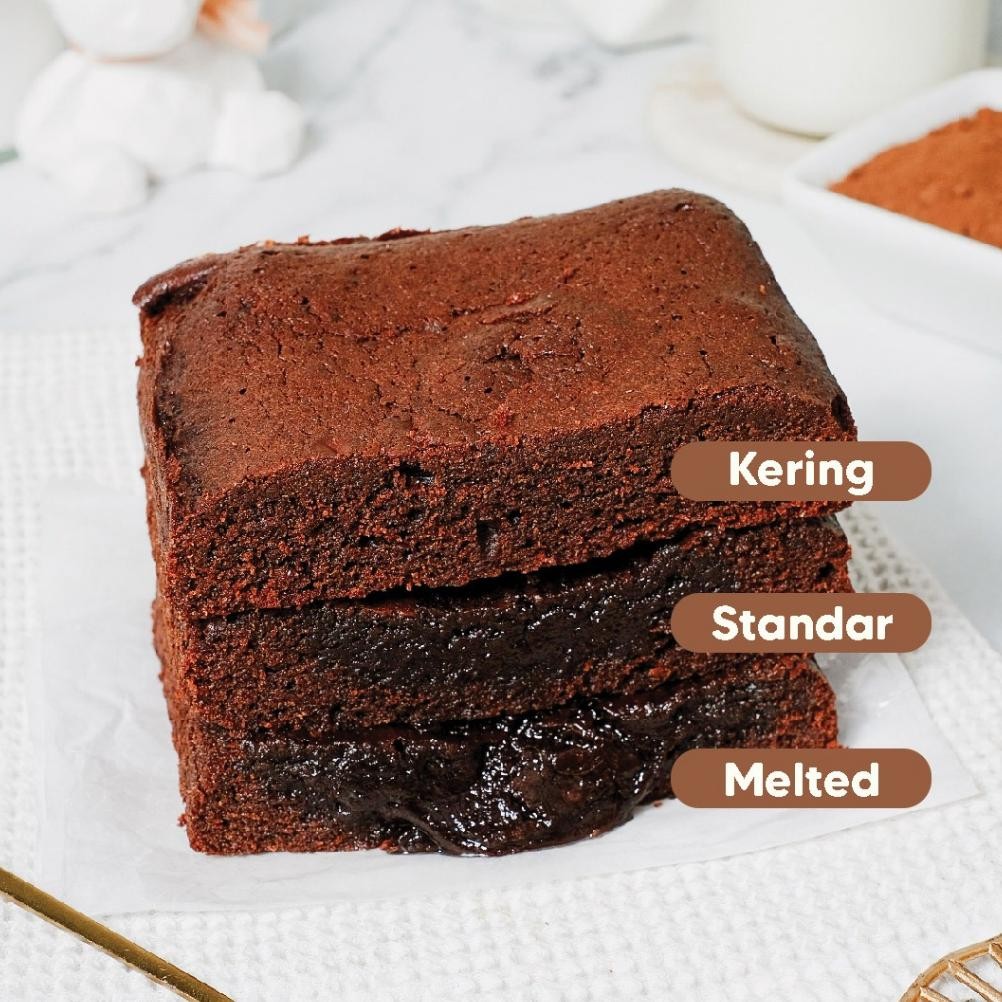 

Mbun Brownies Panggang Ukr 22x22 | Brownies Panggang | Brownies Melted | Fudgy Brownies | Coklat | Keju | Makanan Ringan