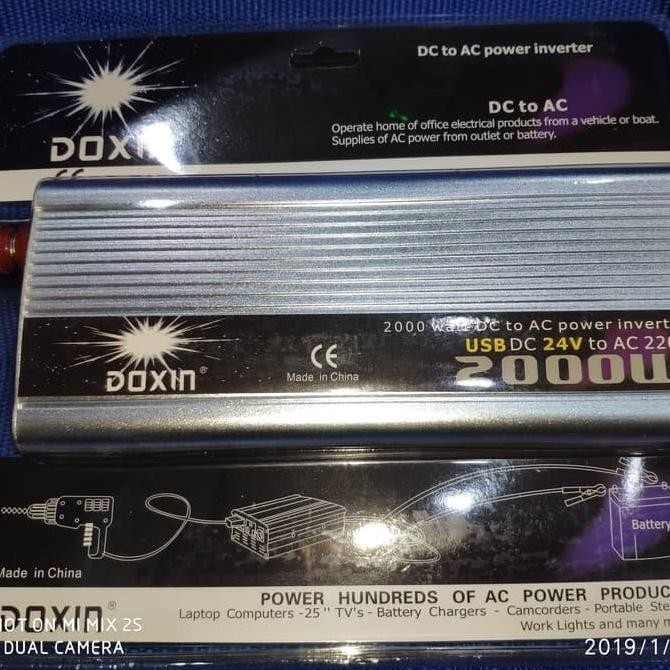 power inverter 2000watt 24volt DC - 220volt AC - Doxin