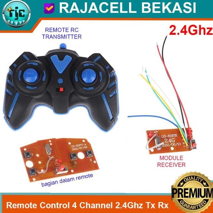 Module PCB Mainan RC Remote Control 2.4Ghz 4Ch GS-6197 Universal