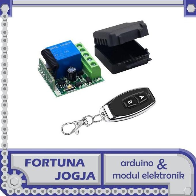 Modul Kontrol Relay 1ch 433MHz DC 12V 10A Remote Control Switch