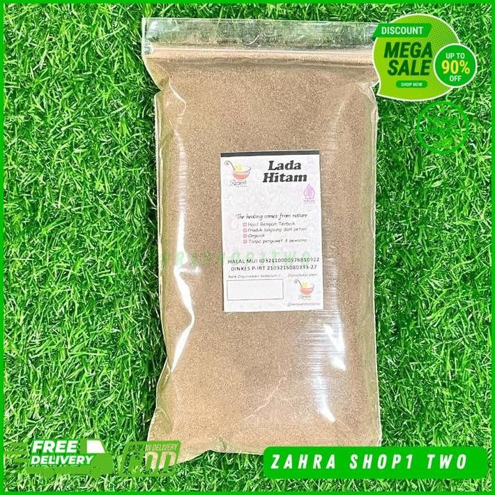 

LADA HITAM BUBUK MURNI / MERICA HITAM ORIGINAL / BLACKPEPPER KUALITAS TERBAIK