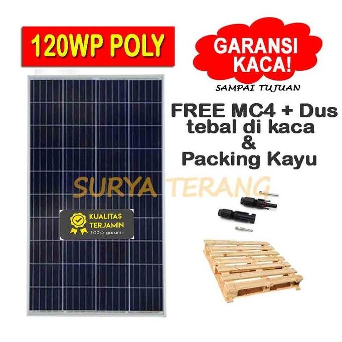 ready Solar Panel 120Wp Polycrystalline/Panel Surya 120Wp Polycrystalline