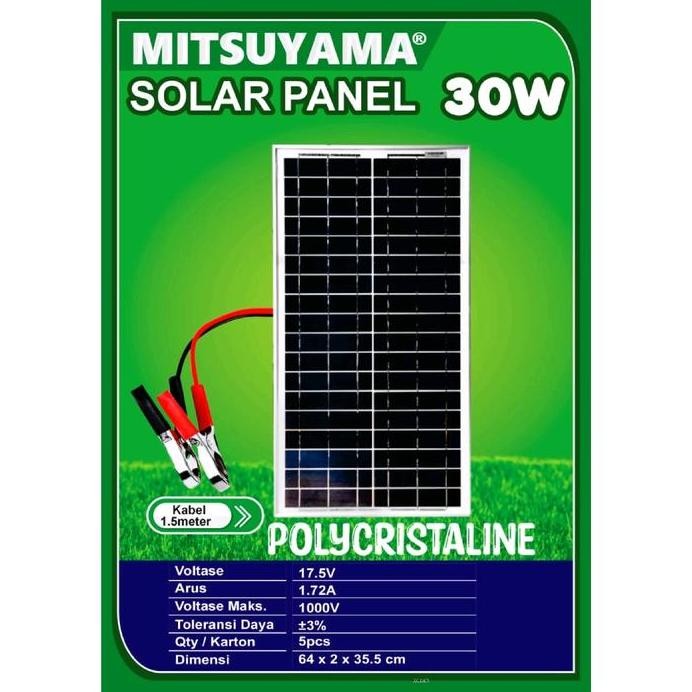 Solar Panel Solar Cell Panel Surya 30wp Poly 30 Wp Polycrystalline