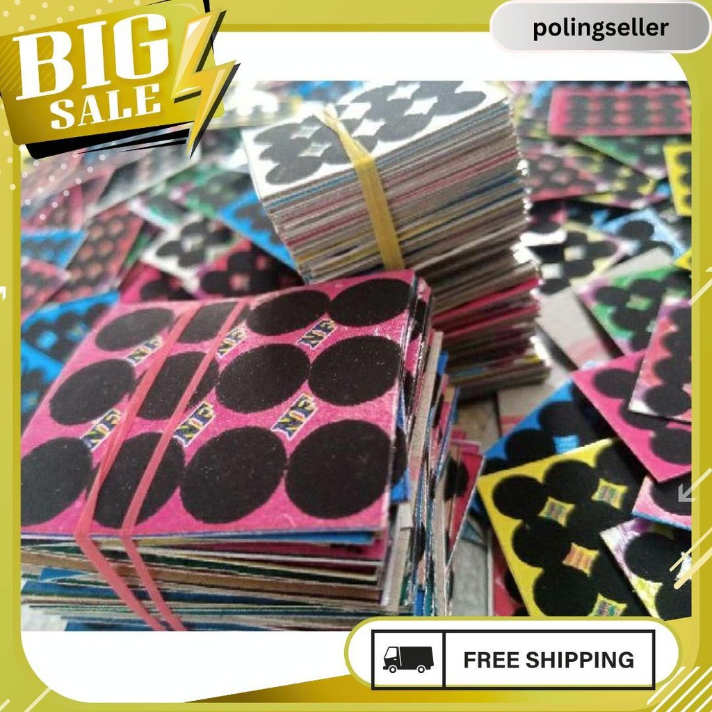 Mainan Gosok Gosokan Bom 12 Titik Isi 500 Keping Sudah Di Potong Termurah