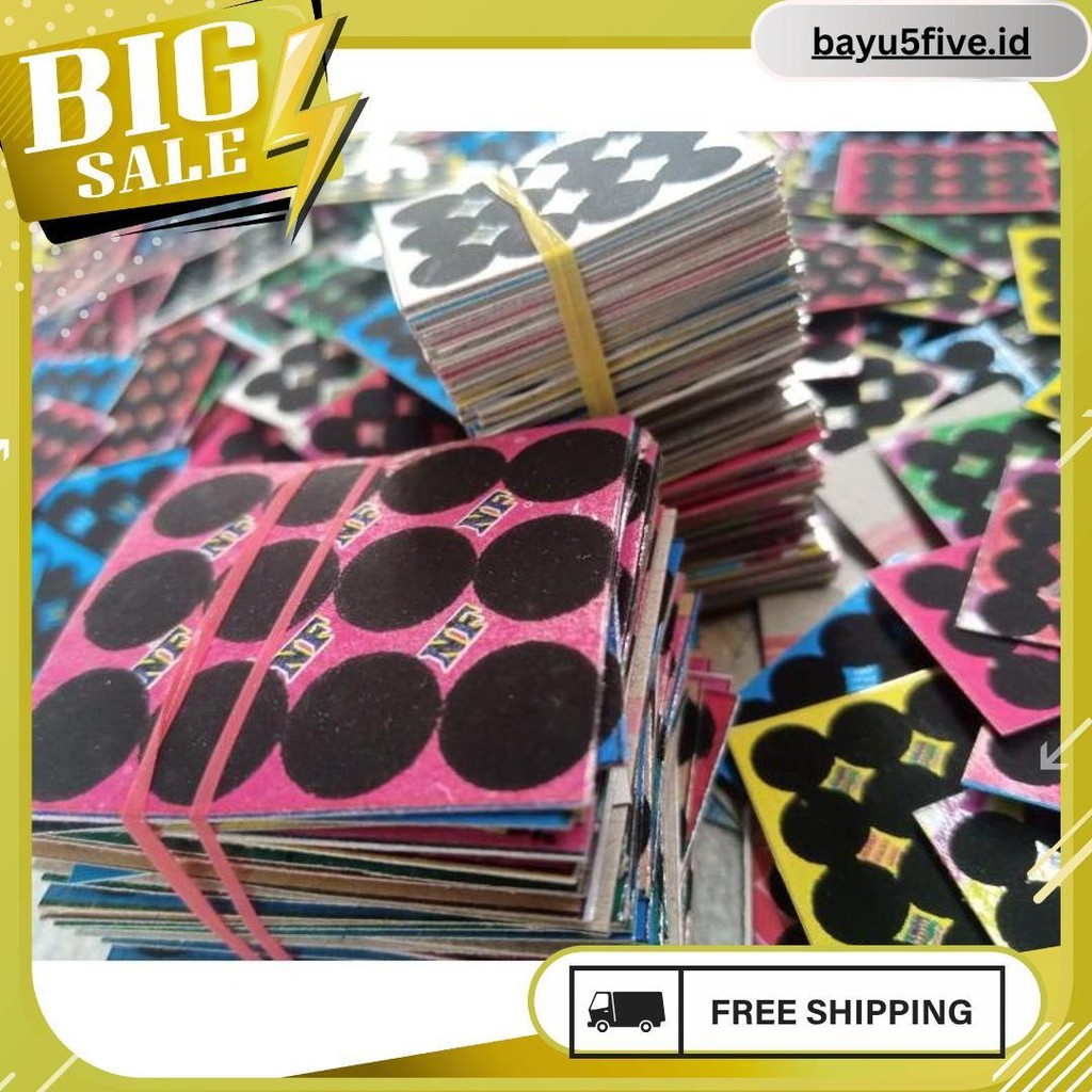 [500Pcs] Mainan Gosok Gosokan Bom 12 Titik Mainan Gosokan Mainan Game Isi 500 Keping/Kupon 6.6