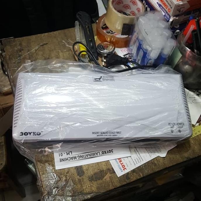 

JH8 Mesin laminating joyko LM01 LM 01 F4 folio laminasi ktp a4 panas dingin hot cold portable portabel