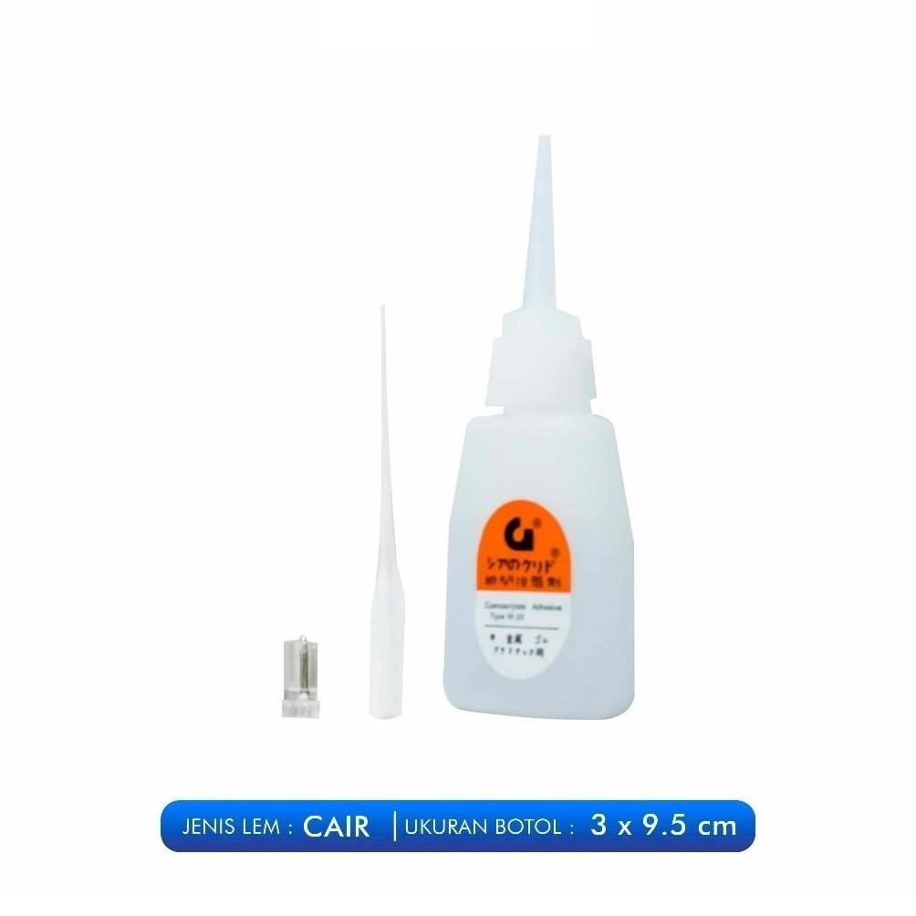 

JH8 (PROMO SPECIAL ISI 10 PCS) Lem G / Lem Korea G / Lem Tetes Cair G / Lem Cairan G Perekat Serbaguna